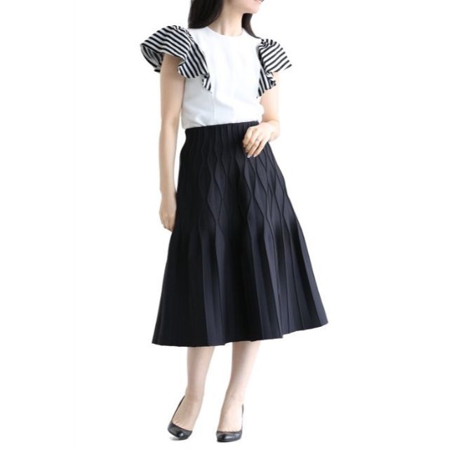 新品 borders at balcony FLARE SKIRT 36