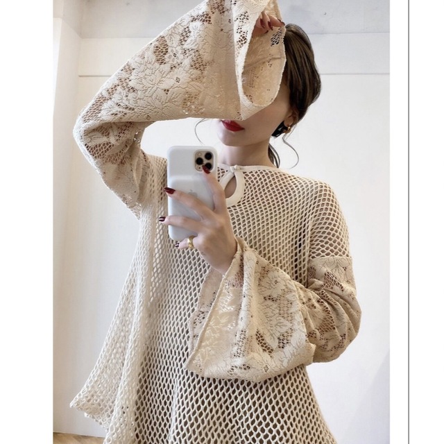 Acka. flare sleeve ami tops やすい ahq.com.mx