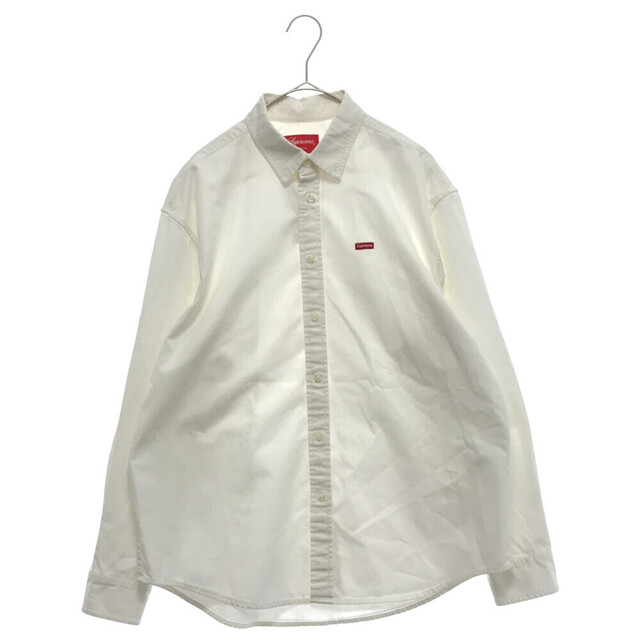 49センチ袖丈SUPREME シュプリーム 22SS Small Box Shirt スモールボックスロゴ長袖シャツ ホワイト