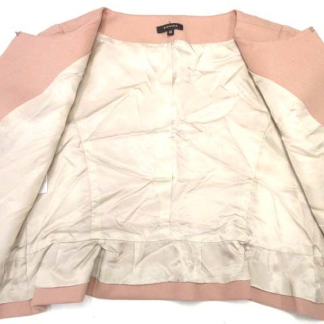 トッカ セット ジャケット ワンピース ひざ丈スカート XS ピンク IBO24 5