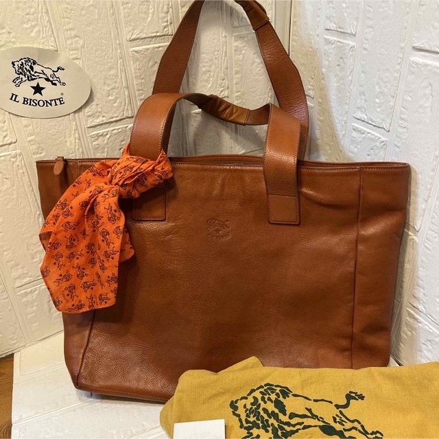 激レア 定価12万 美品!イルビゾンテ IL BISONTE トートバッグ ヌメ