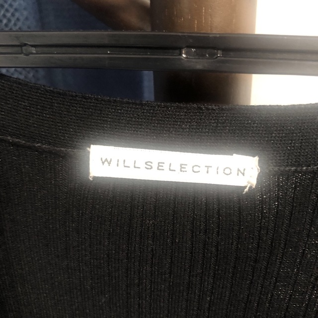 WILLSELECTION(ウィルセレクション)のウィルセレクション　ニットワンピース　黒 レディースのワンピース(ロングワンピース/マキシワンピース)の商品写真