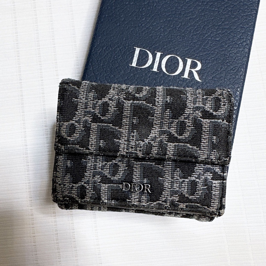 Christian Dior(クリスチャンディオール)のDIOR ディオール　三つ折り財布　オブリークジャガード　コンパクトウォレット メンズのファッション小物(折り財布)の商品写真