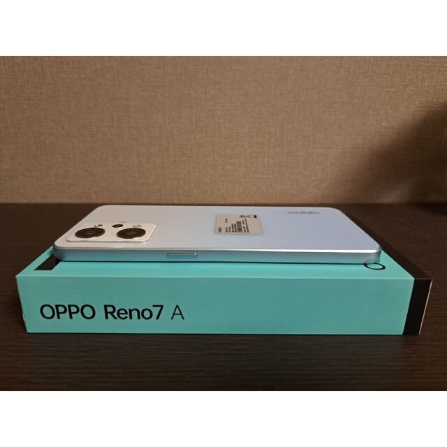 OPPO(オッポ)のOPPO Reno7 A A201OP ドリームブルー スマホ/家電/カメラのスマートフォン/携帯電話(スマートフォン本体)の商品写真