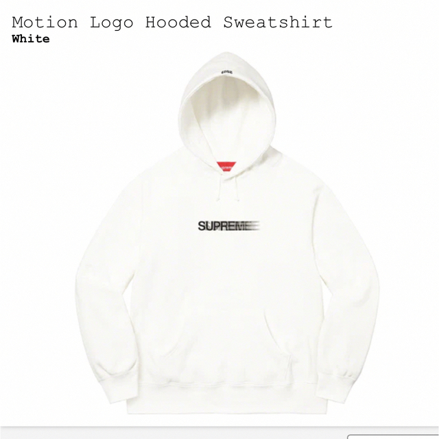 新販売特価 Motion Logo Hooded Sweatshirt White S | www.artfive.co.jp