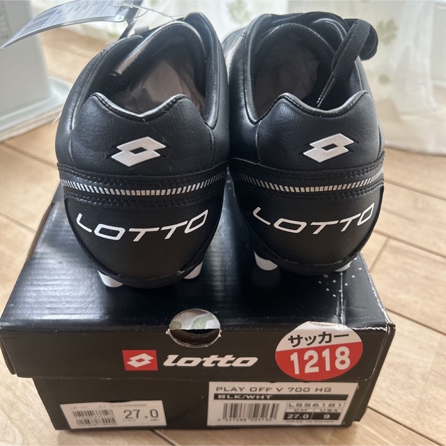 lotto - 新品 LOTTO サッカー スパイク サイズ27㎝ ブラックの lotto - 新品 LOTTO サッカー スパイク サイズ27㎝ ブラックの