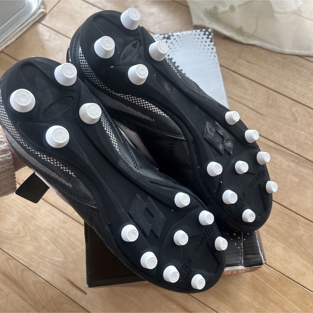 lotto - 新品 LOTTO サッカー スパイク サイズ27㎝ ブラックの lotto - 新品 LOTTO サッカー スパイク サイズ27㎝ ブラックの