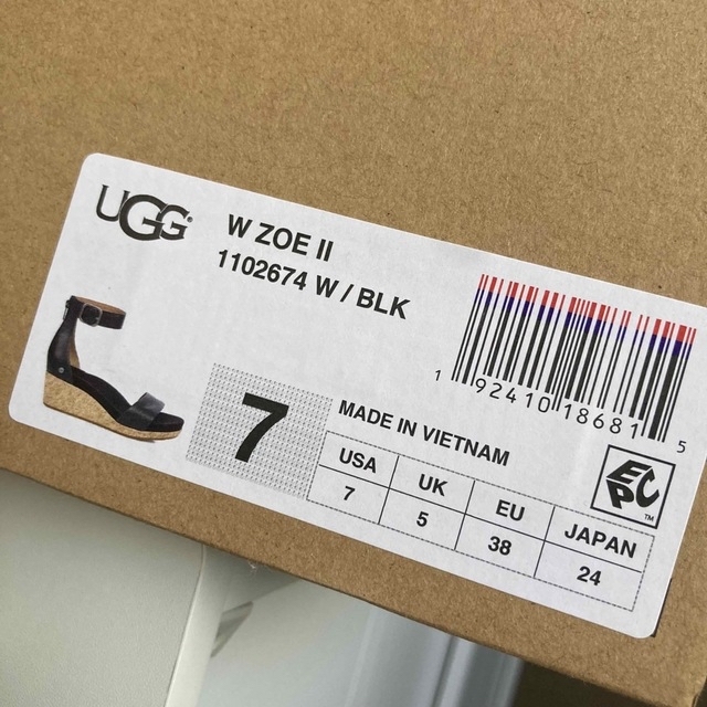 1回のみ使用★UGG アグ Zoe II ローヒールウェッジサンダル - 8