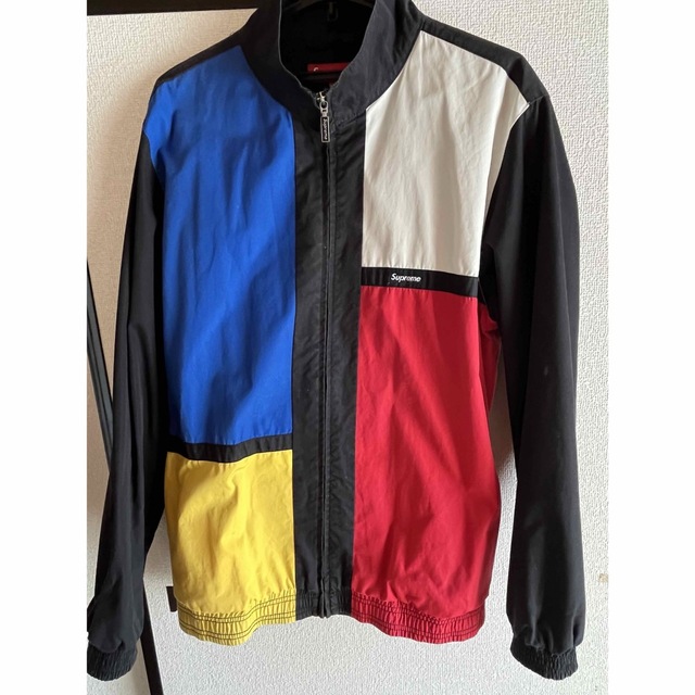 supreme color blocked track jacket 2