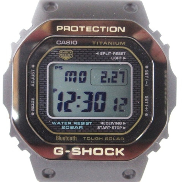 G-SHOCK - カシオジーショック 美品 FULL METAR  腕時計 デジタル 黒 ■SM0