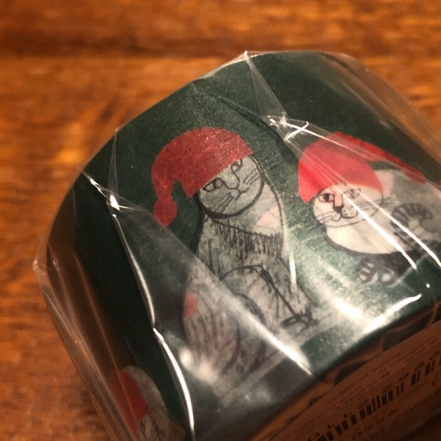 Lisa Larson(リサラーソン)のリサ ラーソン　太幅マスキングテープ　スケッチ(クリスマスねこたち)新品未開封品 エンタメ/ホビーのアート用品(その他)の商品写真