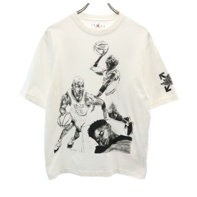 NIKE(ナイキ)のナイキ ジョーダン 半袖 Tシャツ XS ホワイト系 NIKE JORDAN メンズ 【中古】  【220623】 メール便可 メンズのトップス(Tシャツ/カットソー(半袖/袖なし))の商品写真