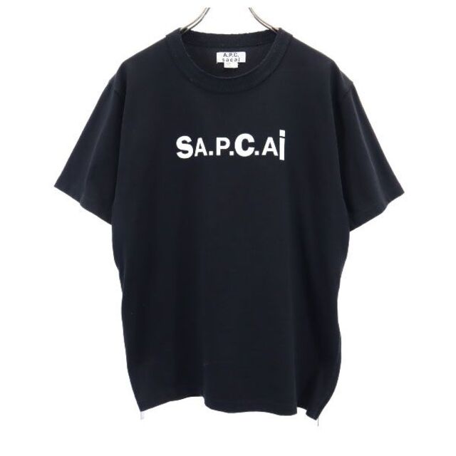 sacai × a.p.c サカイ アーペーセー Tシャツ L ブラック-