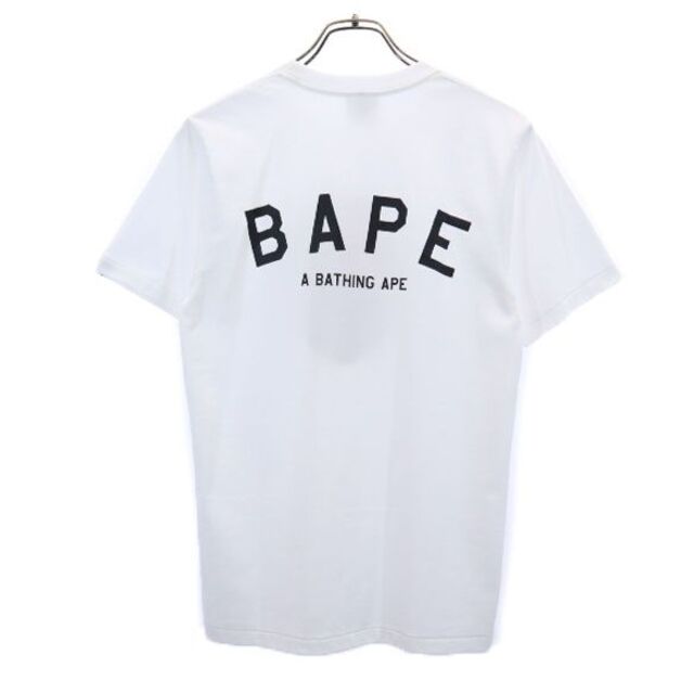 未使用 ベイプ ミニオンズ コラボ プリント 半袖 Tシャツ S 白 BAPE メンズ  220621