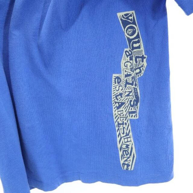 volcom - ボルコム 90s USA製 プリント 半袖 Tシャツ L ブルー VOLCOM