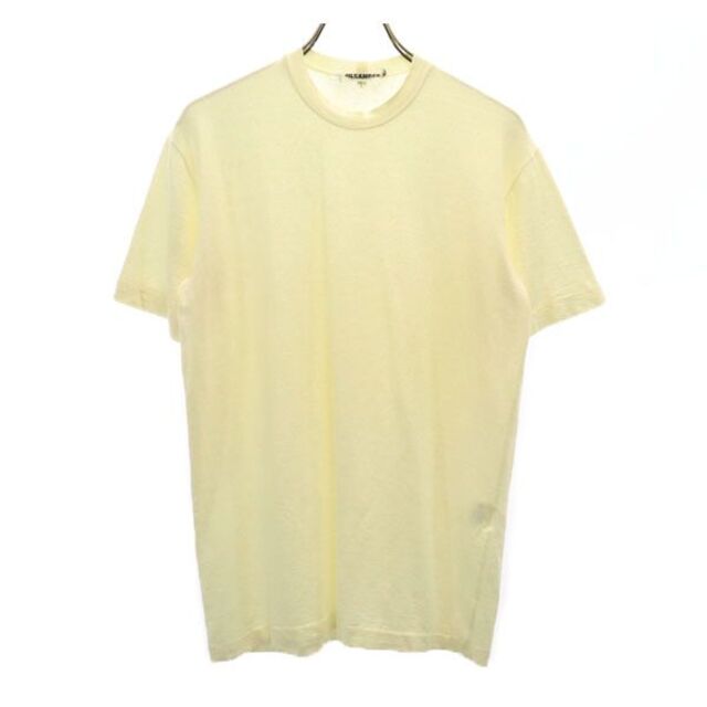 ジルサンダー イタリア製 リネンブレンド 半袖 Tシャツ L アイボリー JIL SANDER メンズ  220612
