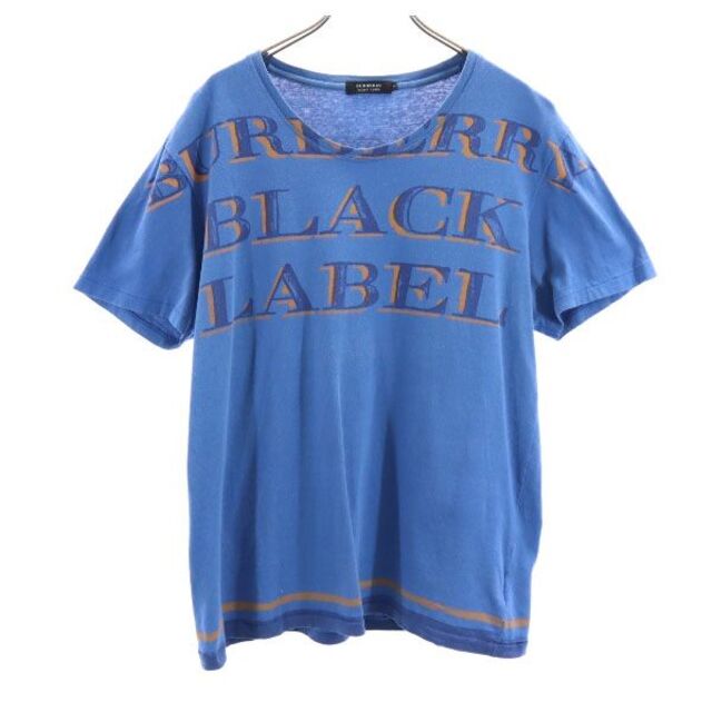 バーバリーブラックレーベル 日本製 三陽商会 半袖 Tシャツ 3 ブルー系
