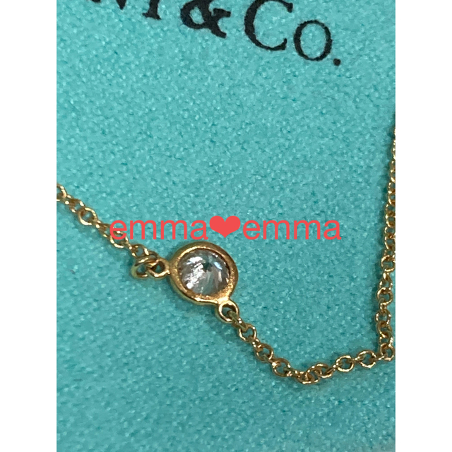 Tiffany ダイヤモンド バイザヤード ネックレス イエローゴールド ギフト