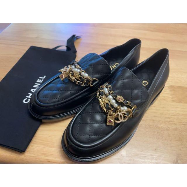 CHANEL ローファー37.5 | hartwellspremium.com