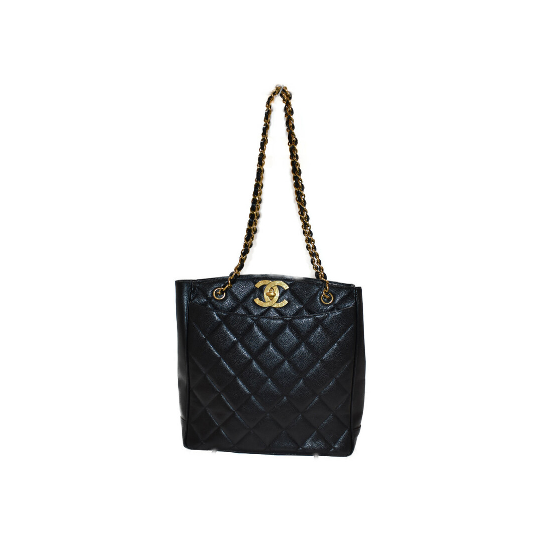 [USED/]CHANEL シャネル その他バッグ バッグ ココネージュ チェーンクラッチ マトラッセ シルバー金具 ボア素材 黒 31番台 黒 ブラック  tdc-000391-4d