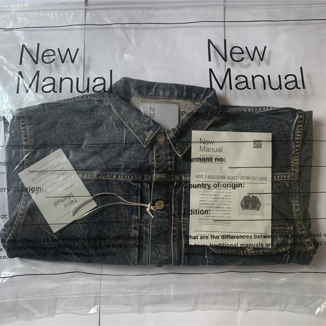 New Manual #001 T-BACK DENIM JACKET デニム