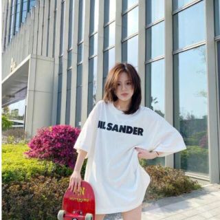 Jil Sander - JIL SANDER ジルサンダーロゴTシャツ Lサイズ 男女兼用
