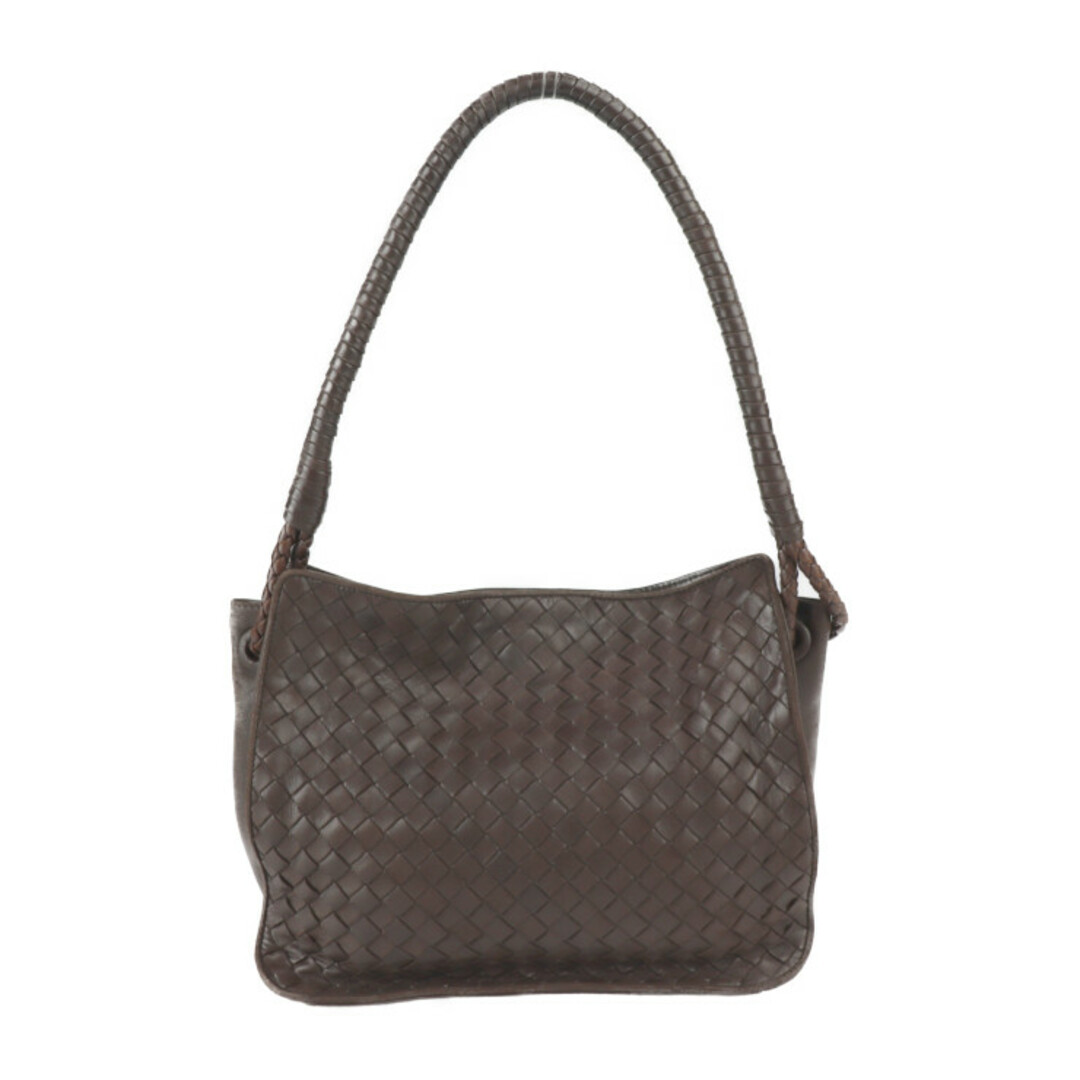 BOTTEGAVENETA ボッテガヴェネタ イントレチャート  ショルダーバッグ 10100101816 レザー   ブラウン ゴールド金具  ヴィンテージ ワンショルダー 【本物保証】