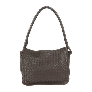 ボッテガヴェネタ(Bottega Veneta)のBOTTEGAVENETA ボッテガヴェネタ イントレチャート  ショルダーバッグ 10100101816 レザー   ブラウン ゴールド金具  ヴィンテージ ワンショルダー 【本物保証】(ショルダーバッグ)