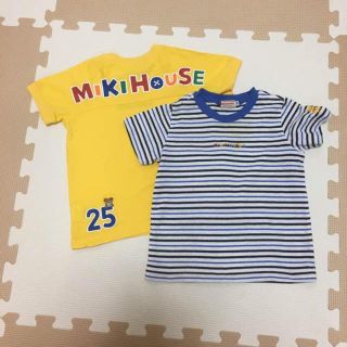 ミキハウス(mikihouse)の100ミキハウス・半袖２枚セット！☆中古難あり(Tシャツ/カットソー)