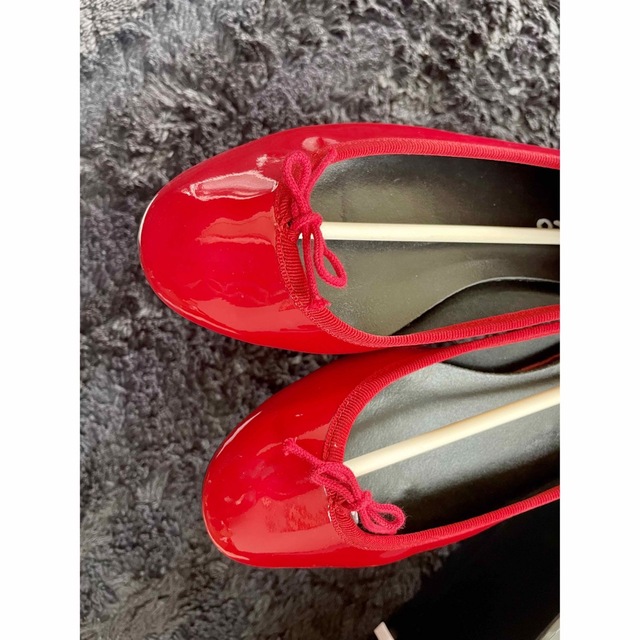 repetto(レペット)のレペットrepetto レインシューズ　バレエシューズ　赤　22.5cm レディースの靴/シューズ(バレエシューズ)の商品写真