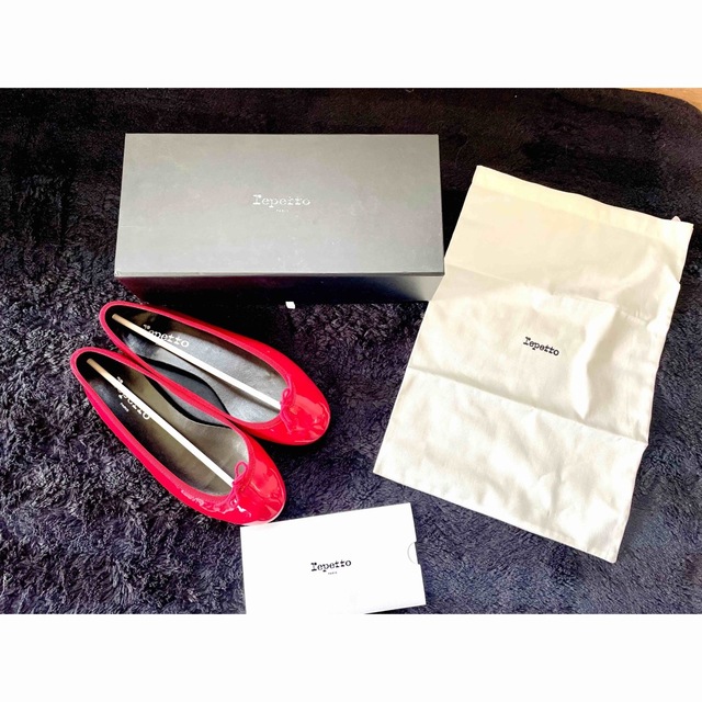 repetto(レペット)のレペットrepetto レインシューズ　バレエシューズ　赤　22.5cm レディースの靴/シューズ(バレエシューズ)の商品写真