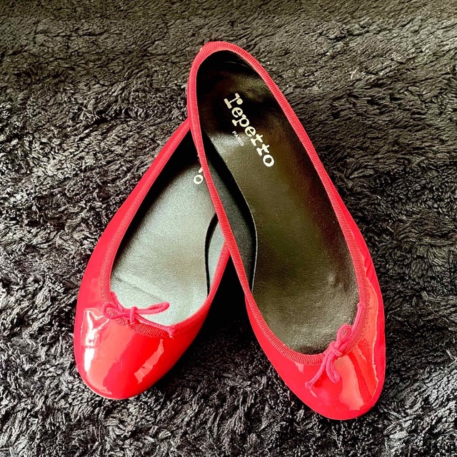 レペットrepetto レインシューズ　バレエシューズ　赤　22.5cm