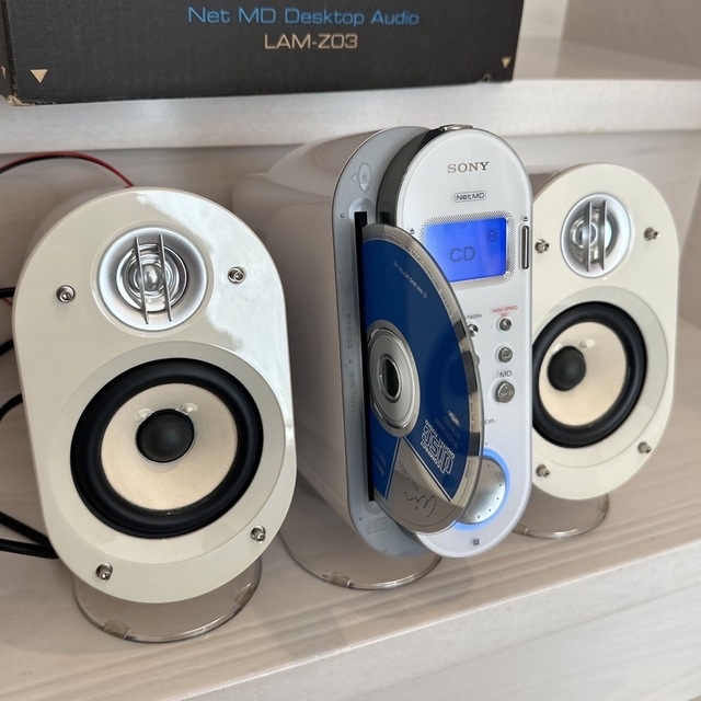 極美品DE完動品】SONY MD CD ミニコンポ LAM-Z03 ホワイト 今年の新作