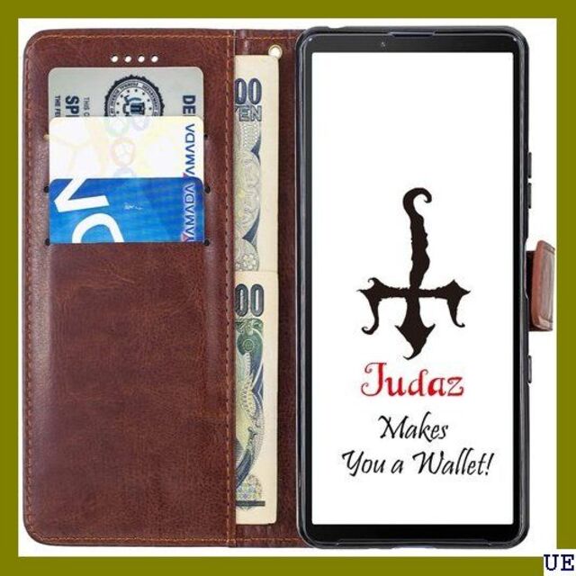 ◆ Judaz Classic Series 手帳ケース ill 典雅 茶色 スマホ/家電/カメラのスマホアクセサリー(モバイルケース/カバー)の商品写真