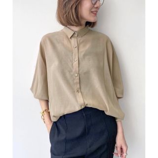 アパルトモンドゥーズィエムクラス(L'Appartement DEUXIEME CLASSE)のL'Appartement Dolmansleeve Sheer Blouse (シャツ/ブラウス(長袖/七分))