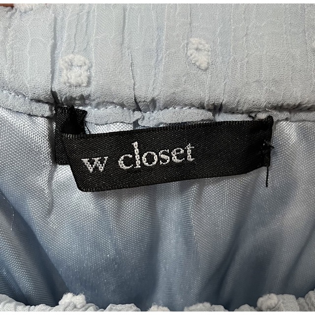 w closet(ダブルクローゼット)のwcloset ドットドビーワッシャー加工スカート レディースのスカート(ロングスカート)の商品写真