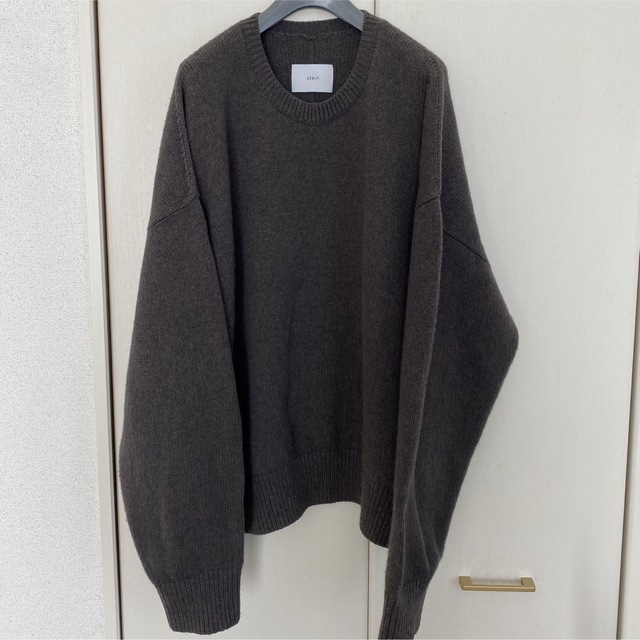 stein ex fine lambs crew neck knit ls