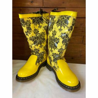 ドクターマーチン(Dr.Martens)のDr.Mrtensレインブーツ 24cm イエロー 新品未使用品(レインブーツ/長靴)