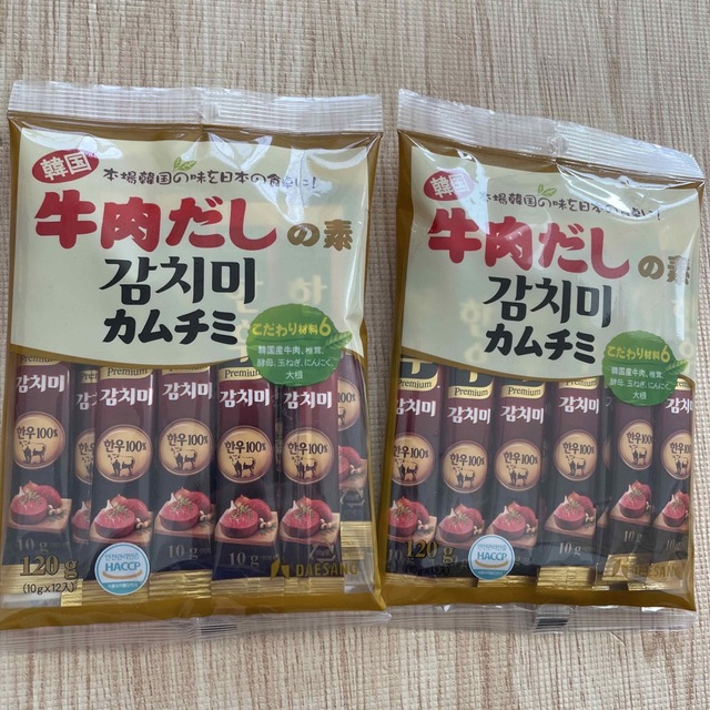 韓国　牛肉だしの素　カムチミ　(10g×10包)　2袋 食品/飲料/酒の食品(調味料)の商品写真