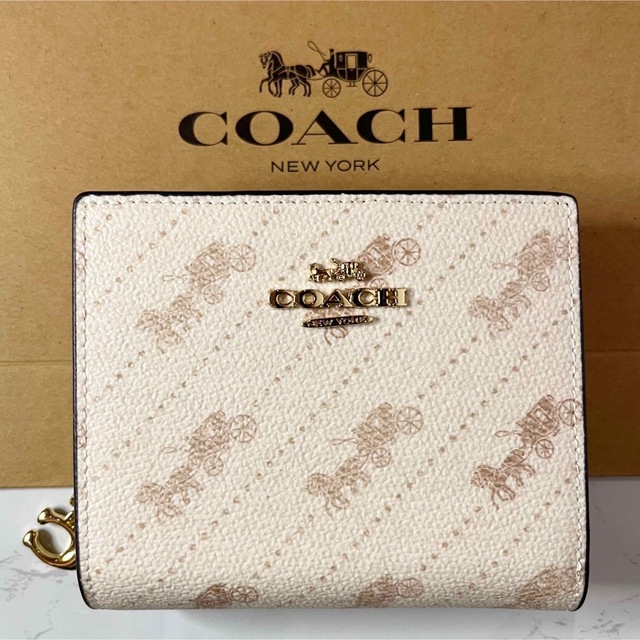 COACH 財布 ホースアンドキャリッジ シグネチャー 二つ折り財布