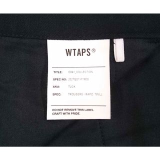 W)taps - WTAPS ダブルタップス 20AW TUCK TROUSERS. RAPO TWILL ...