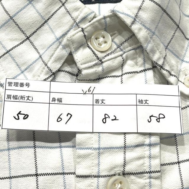 POLO RALPH LAUREN(ポロラルフローレン)のv61 US古着 ポロラルフローレン BD長袖シャツ 刺繍ロゴ チェック メンズのトップス(シャツ)の商品写真