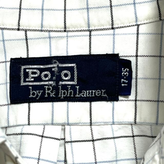 POLO RALPH LAUREN(ポロラルフローレン)のv61 US古着 ポロラルフローレン BD長袖シャツ 刺繍ロゴ チェック メンズのトップス(シャツ)の商品写真