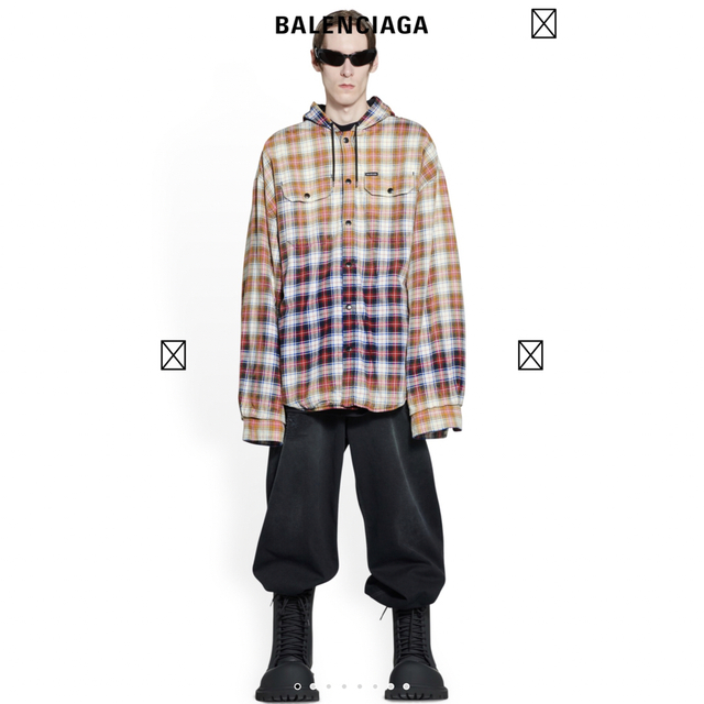 （コムドットやまと着用）balenciaga ブリーチシャツ