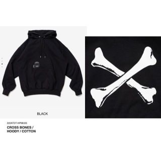 ダブルタップス(W)taps)のBLACK M WTAPS CROSS BONES / HOODY / COTT(パーカー)