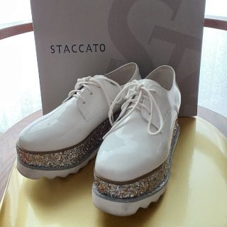 スタッカート(STACCATO)のスタッカート☆グリッタープラットフォームシューズ☆厚底　22cm　スニーカー(その他)