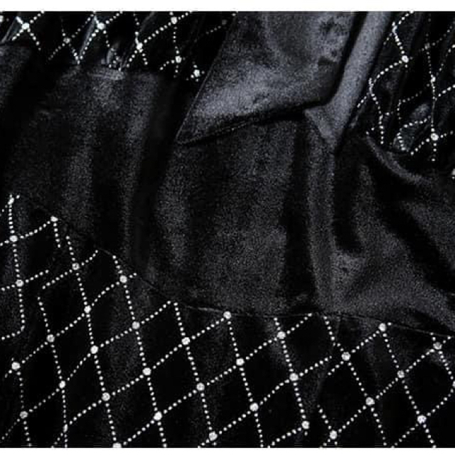 【再入荷】ベロア ワンピース 2XL マーメイド ドレス フォーマル パーティ レディースのワンピース(ひざ丈ワンピース)の商品写真