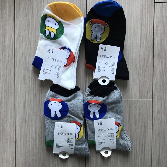 miffy(ミッフィー)のミッフィー miffy 4足セット レディースのレッグウェア(ソックス)の商品写真