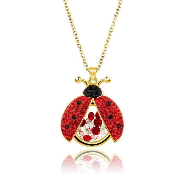【色: ゴールド】Superchic Jewelry かわいい赤いオープンウィン