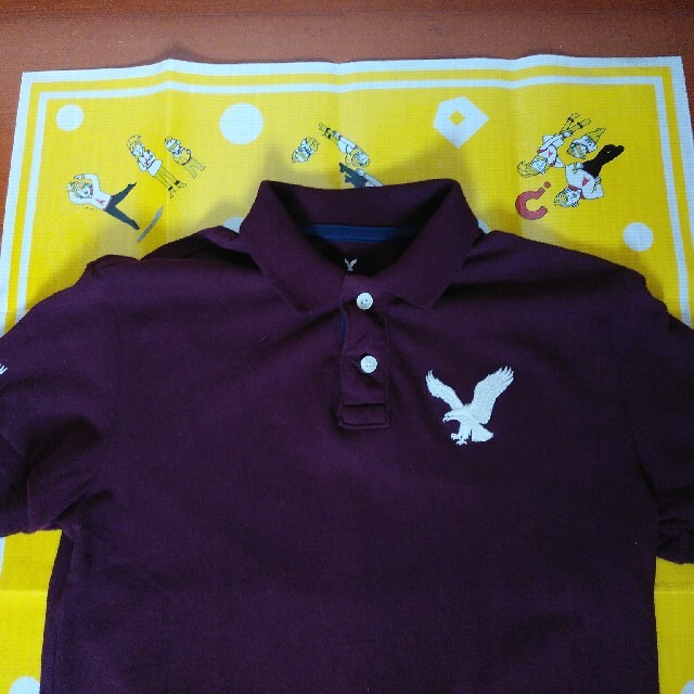 American Eagle(アメリカンイーグル)の🌟美品アメリカンイーグルポロシャツあずき色 メンズのトップス(ポロシャツ)の商品写真